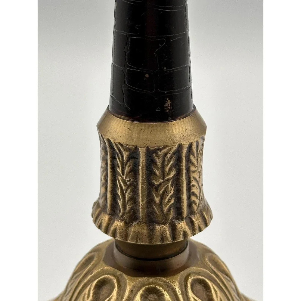 Vintage Solid Brass Candlestick Holder Heavy 10